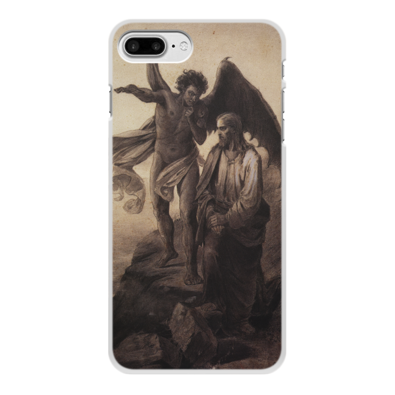 Printio Чехол для iPhone 8 Plus, объёмная печать Искушение христа (василий суриков)
