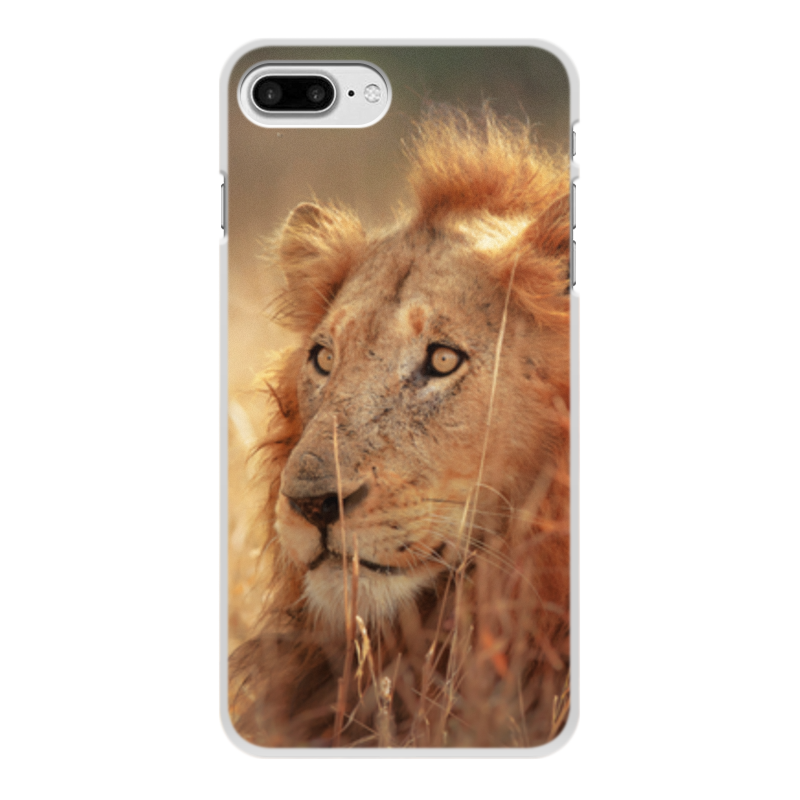 цена Printio Чехол для iPhone 8 Plus, объёмная печать Царь зверей