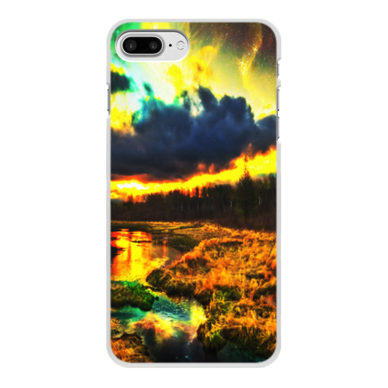 Printio Чехол для iPhone 8 Plus, объёмная печать Облака цена и фото