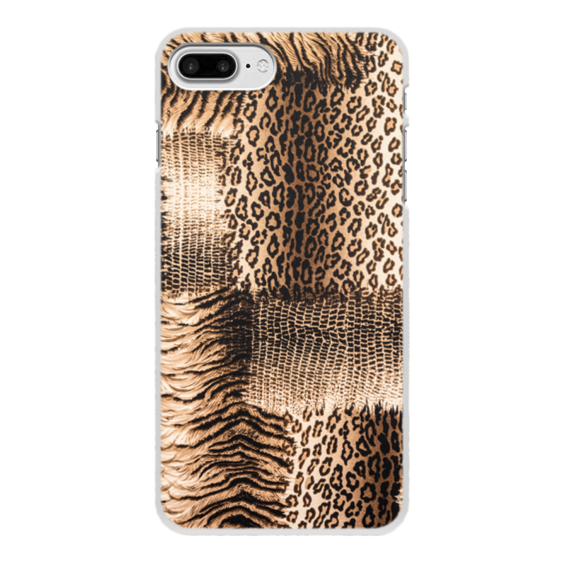 Printio Чехол для iPhone 8 Plus, объёмная печать Леопард printio чехол для iphone 8 объёмная печать леопард