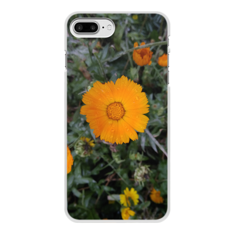 Printio Чехол для iPhone 8 Plus, объёмная печать Летние цветы printio чехол для iphone 6 объёмная печать чехол летние цветы