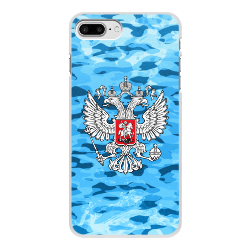 Printio Чехол для iPhone 8 Plus, объёмная печать Герб россии