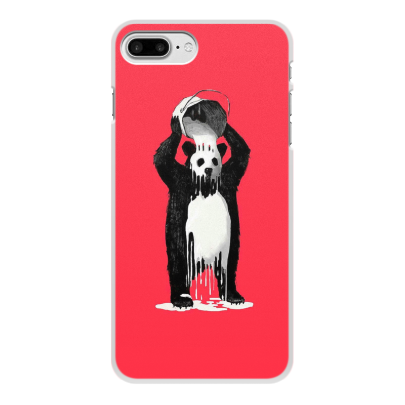 Printio Чехол для iPhone 8 Plus, объёмная печать Панда в краске printio чехол для iphone 5 5s объёмная печать панда в краске