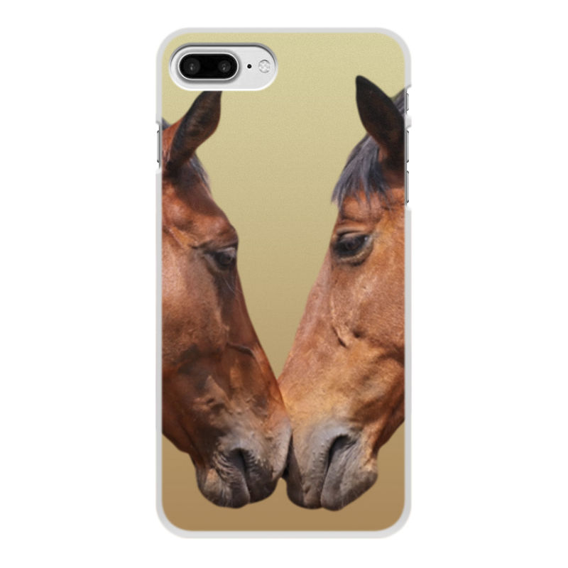 Printio Чехол для iPhone 8 Plus, объёмная печать Лошади printio чехол для iphone 7 plus объёмная печать лошади