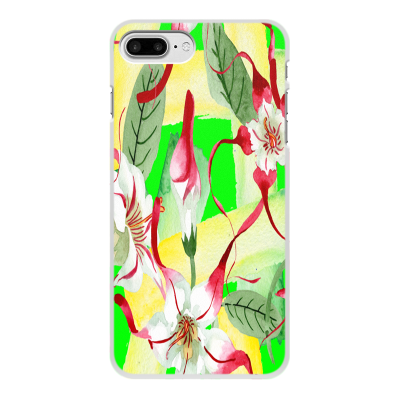 Printio Чехол для iPhone 8 Plus, объёмная печать Цветы