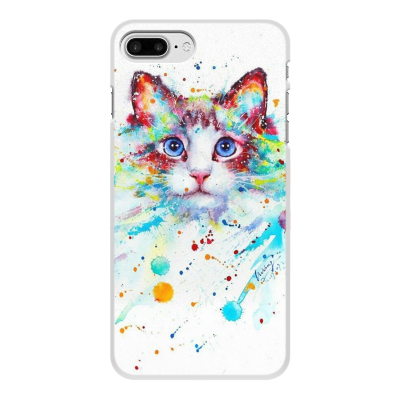 Printio Чехол для iPhone 8 Plus, объёмная печать Кошки. магия красоты printio чехол для iphone 7 plus объёмная печать кошки магия красоты