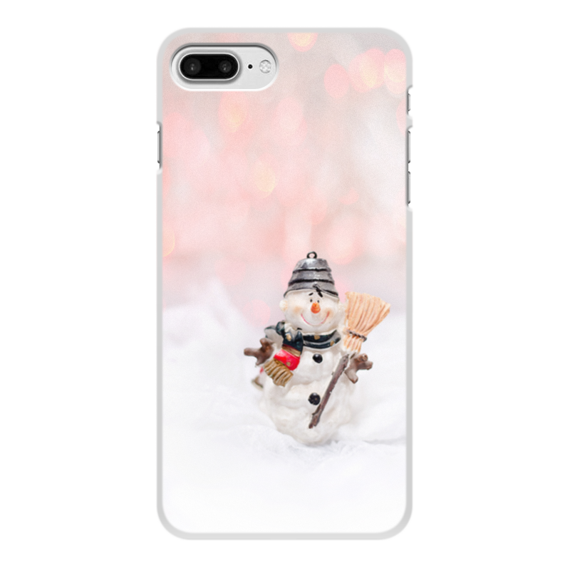 Printio Чехол для iPhone 8 Plus, объёмная печать Снеговик printio чехол для iphone 8 plus объёмная печать милый снеговик