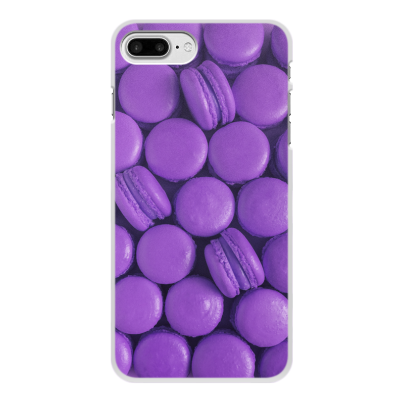 Printio Чехол для iPhone 8 Plus, объёмная печать Пирожные макаронс фиолетовые чехол mypads фиолетовые маски для meizu note 8 задняя панель накладка бампер
