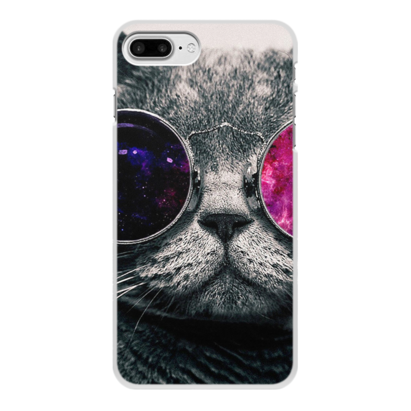Printio Чехол для iPhone 8 Plus, объёмная печать Кот кошка printio чехол для iphone 6 plus объёмная печать кот кошка