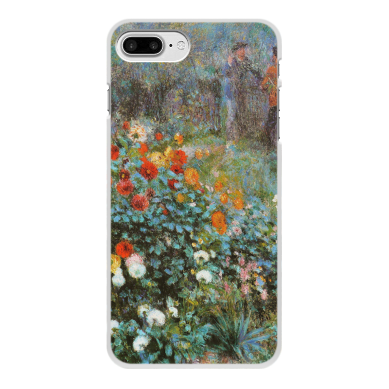 Printio Чехол для iPhone 8 Plus, объёмная печать Сад на улице корто (сад на монмартре) (ренуар)