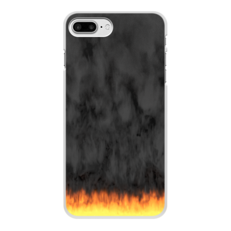 Printio Чехол для iPhone 8 Plus, объёмная печать Пламя и дым