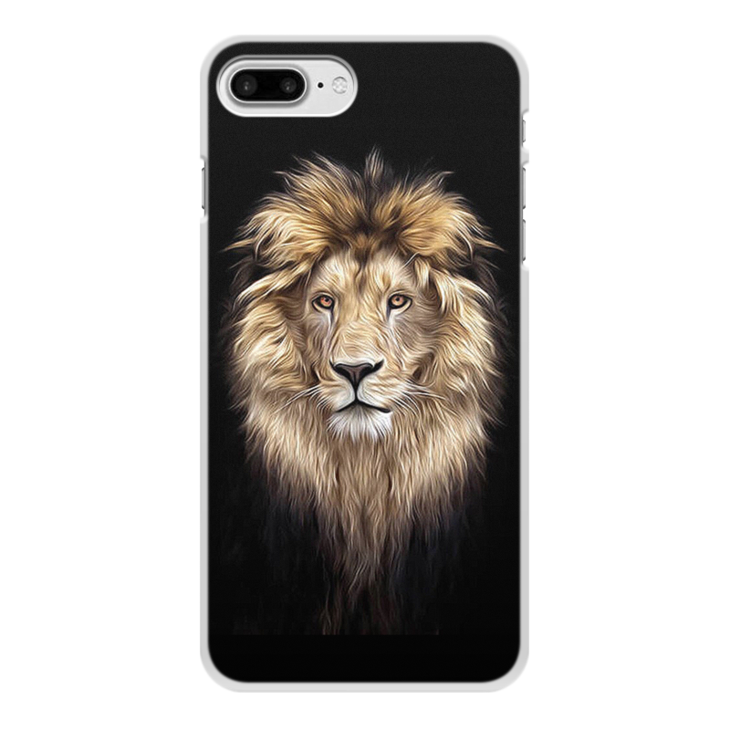 Printio Чехол для iPhone 8 Plus, объёмная печать Лев. живая природа