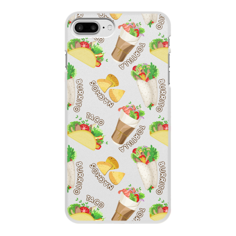 Printio Чехол для iPhone 8 Plus, объёмная печать Мексиканская еда printio чехол для iphone 6 объёмная печать мексиканская еда