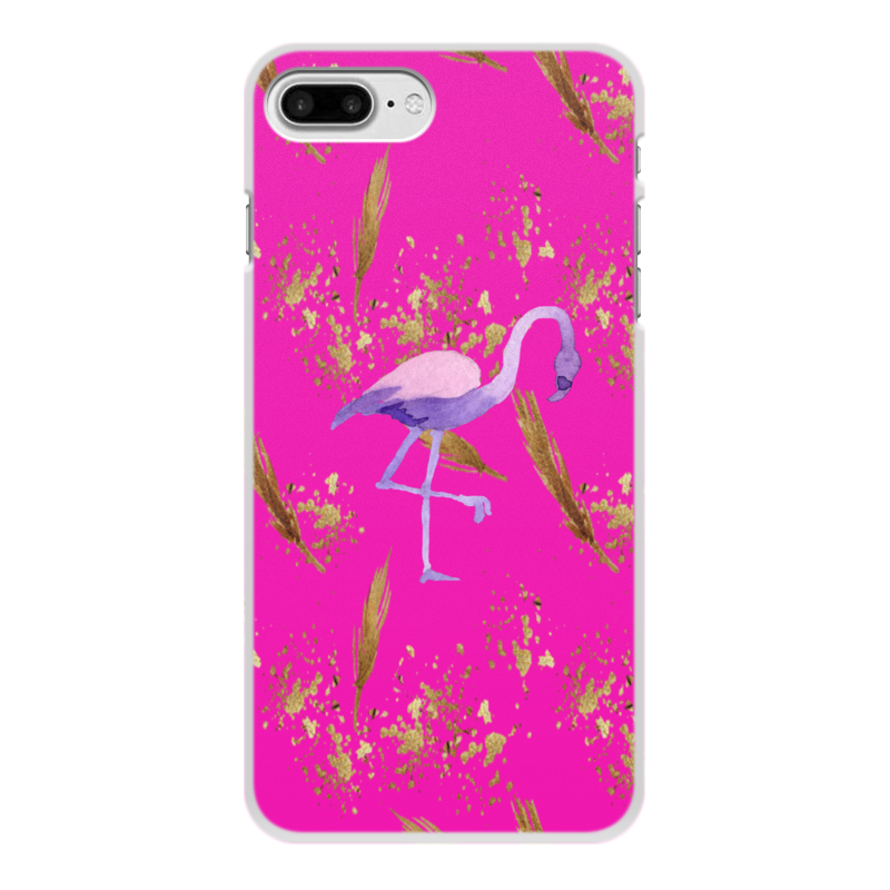 Printio Чехол для iPhone 8 Plus, объёмная печать Фламинго printio чехол для iphone 8 объёмная печать фламинго