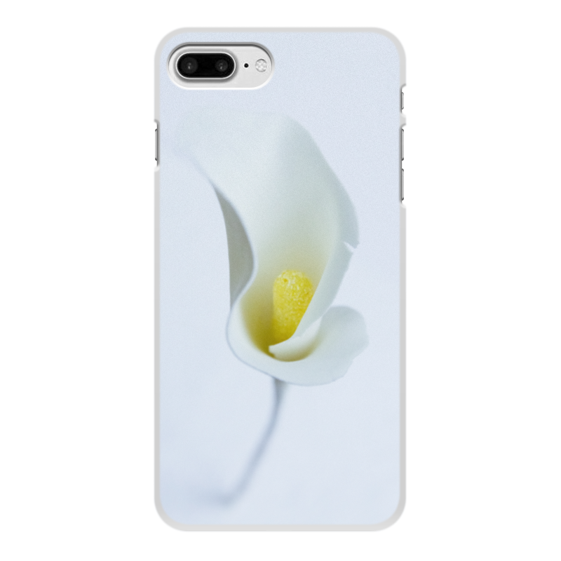 Printio Чехол для iPhone 8 Plus, объёмная печать Цветок калла белый