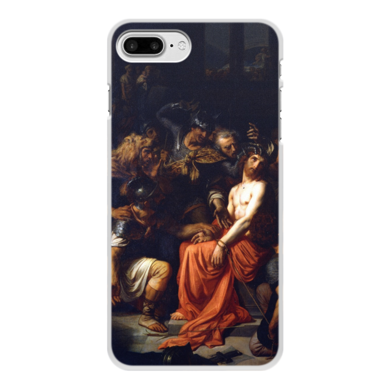 Printio Чехол для iPhone 8 Plus, объёмная печать Поругание христа (картина кабанеля)