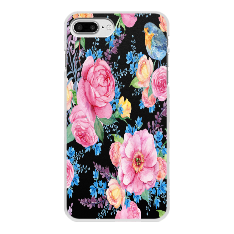Printio Чехол для iPhone 8 Plus, объёмная печать Цветы