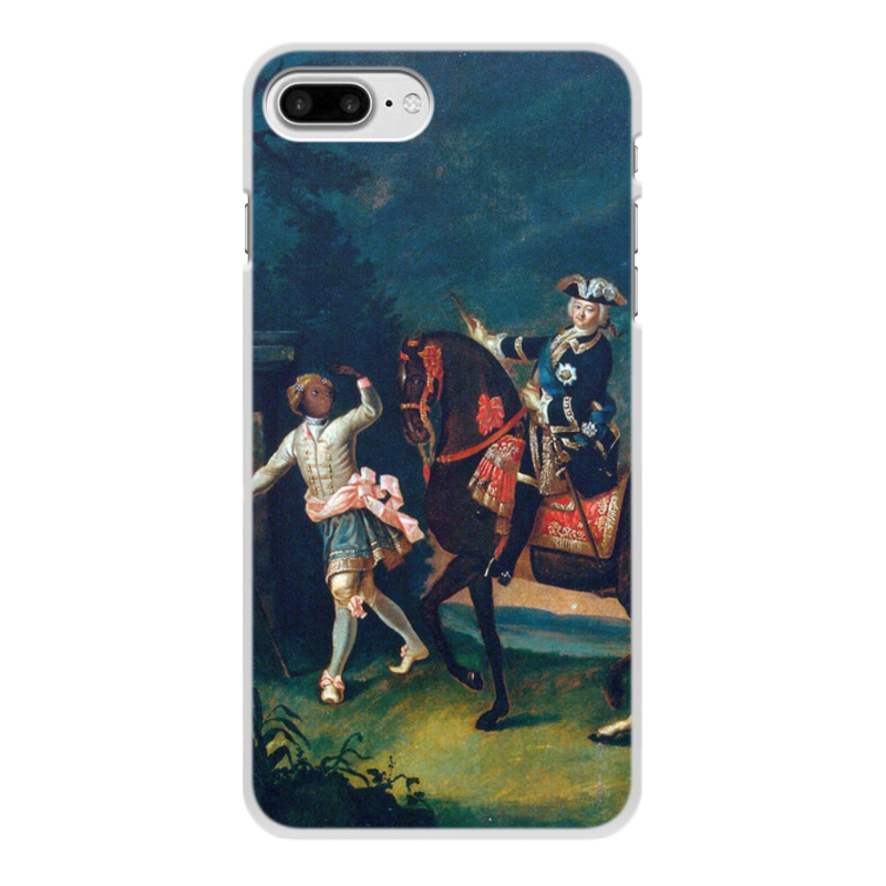 Printio Чехол для iPhone 8 Plus, объёмная печать Конный портрет елизаветы петровны с арапчонком printio блокнот конный портрет елизаветы петровны с арапчонком
