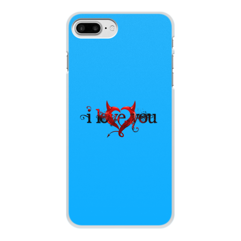 Printio Чехол для iPhone 8 Plus, объёмная печать i love you printio чехол для iphone 7 объёмная печать i love you
