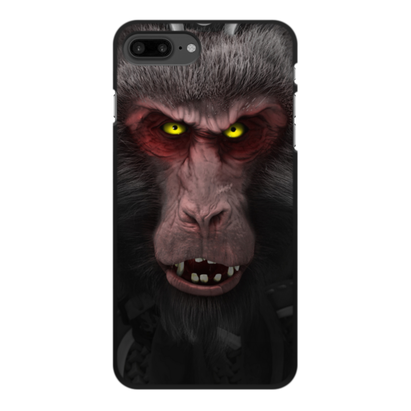 Printio Чехол для iPhone 8 Plus, объёмная печать Царь обезьян printio чехол для iphone 5 5s объёмная печать царь обезьян