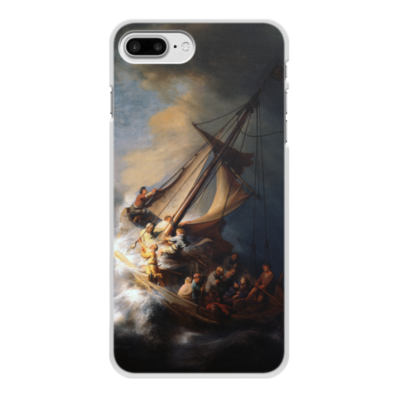 Printio Чехол для iPhone 8 Plus, объёмная печать Христос во время шторма на море галилейском re pa чехол накладка artcolor для oneplus 8 pro с принтом пейзаж монмартра