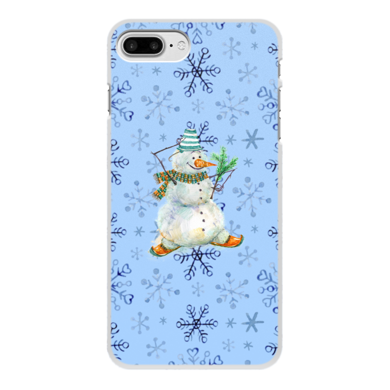 Printio Чехол для iPhone 8 Plus, объёмная печать Снеговик printio чехол для iphone 8 plus объёмная печать милый снеговик