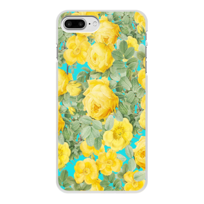 Printio Чехол для iPhone 8 Plus, объёмная печать Желтые цветы printio чехол для iphone 8 plus объёмная печать пирожные макаронс желтые