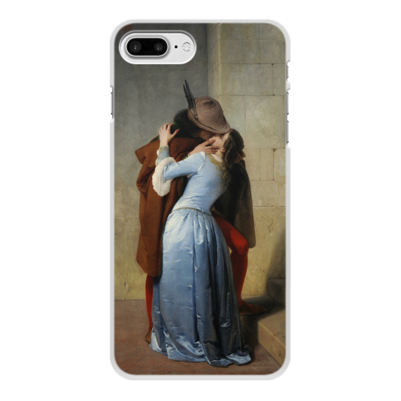 Printio Чехол для iPhone 8 Plus, объёмная печать Поцелуй (франческо айец)