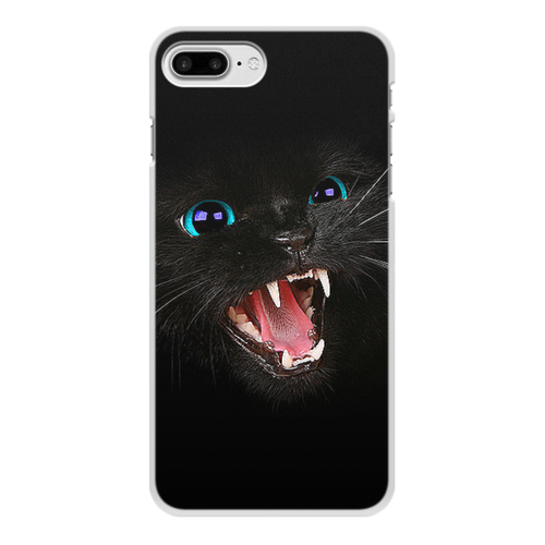 Заказать чехол для iPhone 8/8 Plus в Москве. Чехол для iPhone 8 Plus, объёмная печать ЧЕРНАЯ КОШКА от robus - готовые дизайны и нанесение принтов.