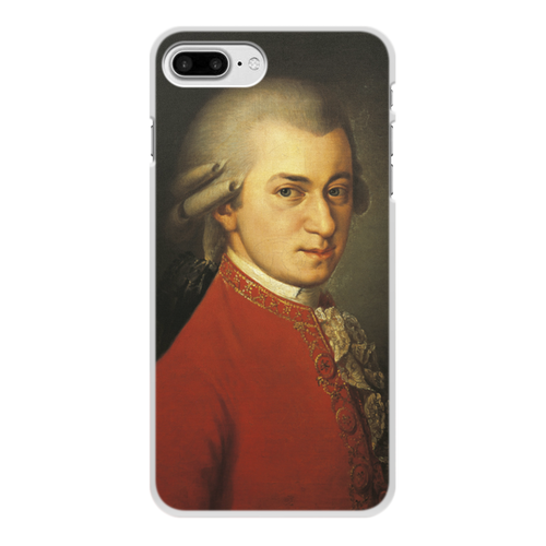 Заказать чехол для iPhone 8/8 Plus в Москве. Чехол для iPhone 8 Plus, объёмная печать Портрет Вольфганга Амадея Моцарта (кисти Крафт) от trend - готовые дизайны и нанесение принтов.