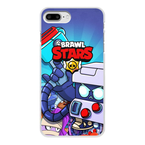 Заказать чехол для iPhone 8/8 Plus в Москве. Чехол для iPhone 8 Plus, объёмная печать BRAWL STARS 8-BIT от geekbox - готовые дизайны и нанесение принтов.