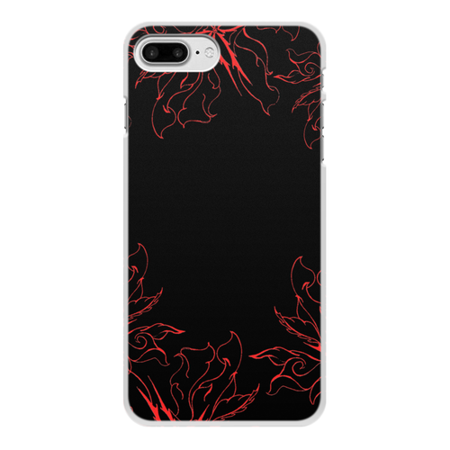 Заказать чехол для iPhone 8/8 Plus в Москве. Чехол для iPhone 8 Plus, объёмная печать Огненные цветы от aviva - готовые дизайны и нанесение принтов.