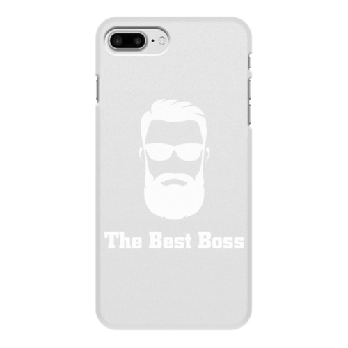 Заказать чехол для iPhone 8/8 Plus в Москве. Чехол для iPhone 8 Plus, объёмная печать The best boss with beard от Михаил Илюхин - готовые дизайны и нанесение принтов.