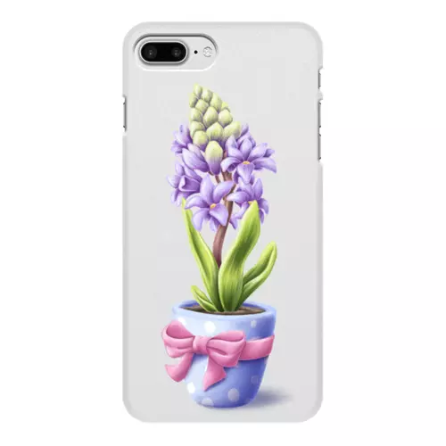Заказать чехол для iPhone 8/8 Plus в Москве. Чехол для iPhone 8 Plus, объёмная печать Гиацинт от tigerda  - готовые дизайны и нанесение принтов.