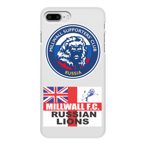 Заказать чехол для iPhone 8/8 Plus в Москве. Чехол для iPhone 8 Plus, объёмная печать Millwall MSC Russia phone cover от Millwall Supporters Club Russia - готовые дизайны и нанесение принтов.