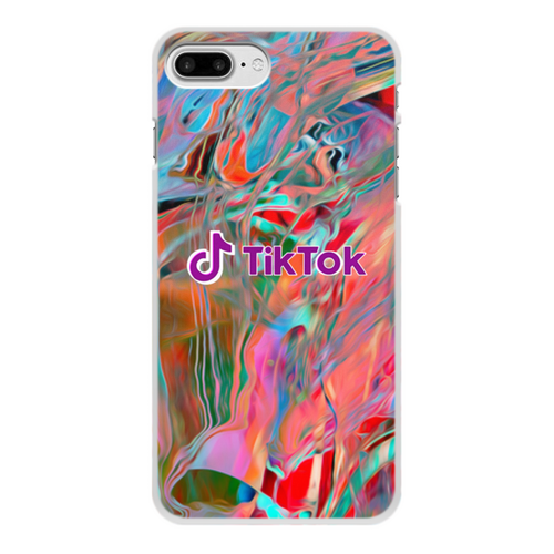 Заказать чехол для iPhone 8/8 Plus в Москве. Чехол для iPhone 8 Plus, объёмная печать Tik Tok от THE_NISE  - готовые дизайны и нанесение принтов.