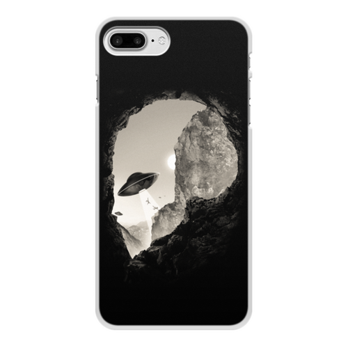 Заказать чехол для iPhone 8/8 Plus в Москве. Чехол для iPhone 8 Plus, объёмная печать Похищение НЛО от ISliM - готовые дизайны и нанесение принтов.