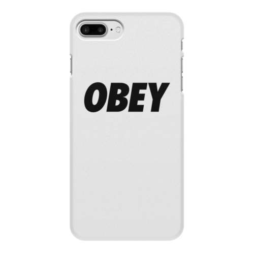 Заказать чехол для iPhone 8/8 Plus в Москве. Чехол для iPhone 8 Plus, объёмная печать OBEY  от DESIGNER   - готовые дизайны и нанесение принтов.