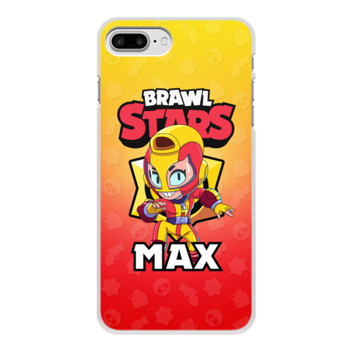 Заказать чехол для iPhone 8/8 Plus в Москве. Чехол для iPhone 8 Plus, объёмная печать BRAWL STARS MAX от geekbox - готовые дизайны и нанесение принтов.