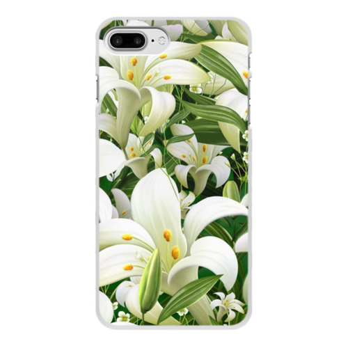 Заказать чехол для iPhone 8/8 Plus в Москве. Чехол для iPhone 8 Plus, объёмная печать  ЛИЛИИ от Natali  - готовые дизайны и нанесение принтов.