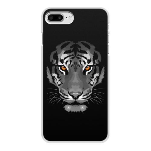 Заказать чехол для iPhone 8/8 Plus в Москве. Чехол для iPhone 8 Plus, объёмная печать Белый тигр от ISliM - готовые дизайны и нанесение принтов.