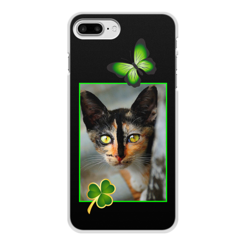 Заказать чехол для iPhone 8/8 Plus в Москве. Чехол для iPhone 8 Plus, объёмная печать КОШКИ. МАГИЯ КРАСОТЫ от robus - готовые дизайны и нанесение принтов.
