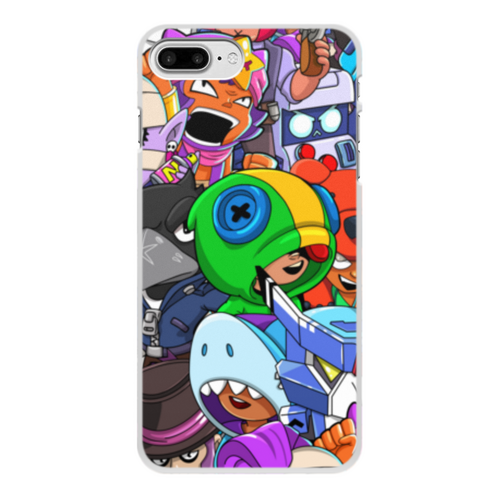 Заказать чехол для iPhone 8/8 Plus в Москве. Чехол для iPhone 8 Plus, объёмная печать BRAWL STARS от geekbox - готовые дизайны и нанесение принтов.