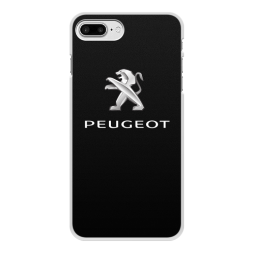 Заказать чехол для iPhone 8/8 Plus в Москве. Чехол для iPhone 8 Plus, объёмная печать PEUGEOT от DESIGNER   - готовые дизайны и нанесение принтов.