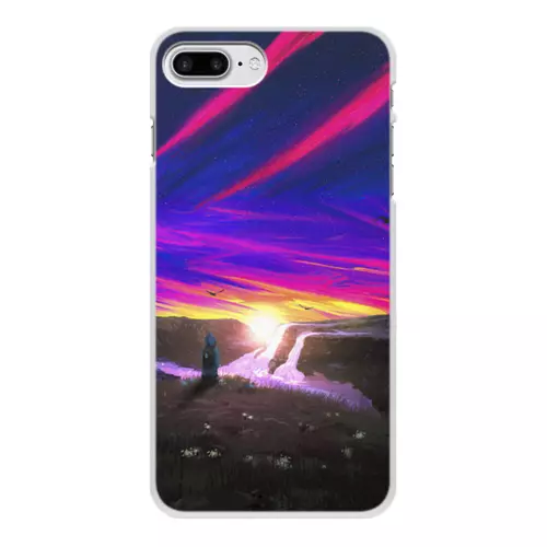 Заказать чехол для iPhone 8/8 Plus в Москве. Чехол для iPhone 8 Plus, объёмная печать Закат от Дана Столыпина - готовые дизайны и нанесение принтов.