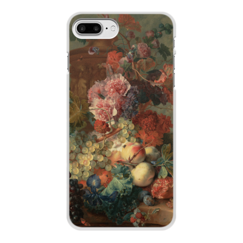 Заказать чехол для iPhone 8/8 Plus в Москве. Чехол для iPhone 8 Plus, объёмная печать Цветы (Ян ван Хёйсум) от trend - готовые дизайны и нанесение принтов.