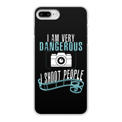 Заказать чехол для iPhone 8/8 Plus в Москве. Чехол для iPhone 8 Plus, объёмная печать Опасный фотограф от ISliM - готовые дизайны и нанесение принтов.