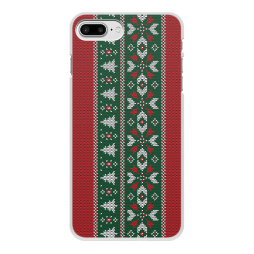 Заказать чехол для iPhone 8/8 Plus в Москве. Чехол для iPhone 8 Plus, объёмная печать Новогодние узоры от FireFoxa - готовые дизайны и нанесение принтов.