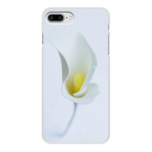Заказать чехол для iPhone 8/8 Plus в Москве. Чехол для iPhone 8 Plus, объёмная печать цветок калла белый от i.kovaleva@list.ru - готовые дизайны и нанесение принтов.