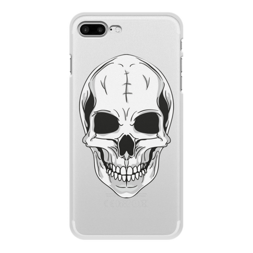 Заказать чехол для iPhone 8/8 Plus в Москве. Чехол для iPhone 8 Plus, объёмная печать Череп от BAD OWL - готовые дизайны и нанесение принтов.